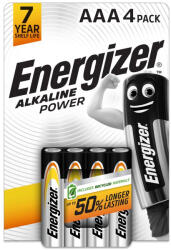 Energizer Alkaline Power 1, 5V AAA/mikro alkáli elem 4 db/csomag (LR03AP-BP4)