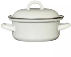 Karl Krüger Gastro Cratiță emailată cu capac 0, 85 l, albă, diametru 140 mm