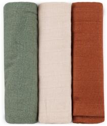 Petite&Mars Bambusz muszlin 3 db-os pelenka szett 68 x 68 cm - Moussy Earth Tones