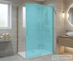 SAPHO GELCO LUXOR oldalfal, 900mm, transzparent üveg, matt arany profil (GU5690G) (GU5690G)