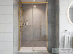 SAPHO GELCO LUXOR GOLD tolóajtó két fal közé, 1200mm, transzparent üveg, matt arany profil (GU1212G) (GU1212G)