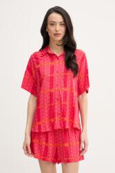 DKNY kétrészes pizsama női viszkóz - piros S - answear - 21 990 Ft