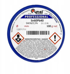 Cynel Ón Cynel 3mm 100g LC60 kötőanyag forrasztáshoz (5906112520694)