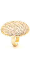 ElectraStore Inel Oval Auriu Cu Cristale Zirconia Cindy (C4875)