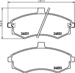 MINTEX Fékbetét készlet MINTEX MDB2542 for HYUNDAI, KIA (MDB2542)
