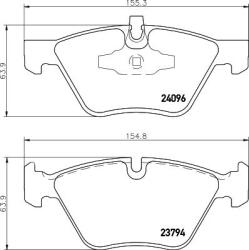 MINTEX Fékbetét készlet MINTEX MDB2699 for BMW (MDB2699)