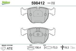 VALEO Fékbetét készlet VALEO 598412 for BMW, ALPINA (598412)