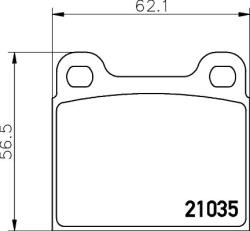 MINTEX Fékbetét készlet MINTEX MDB1068 for MERCEDES-BENZ (MDB1068)