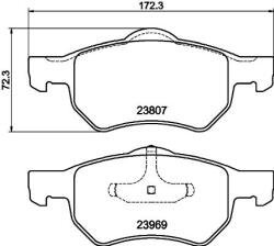 MINTEX Fékbetét készlet MINTEX MDB2565 for CHRYSLER, CITROËN, DODGE (MDB2565)