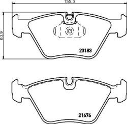 MINTEX Fékbetét készlet MINTEX MDB2620 for BMW, ROVER (MDB2620)