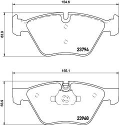 MINTEX Fékbetét készlet MINTEX MDB2692 for BMW (MDB2692)