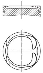MAHLE dugattyú MAHLE 021 PI 00117 000 for OPEL, RENAULT (021 PI 00117 000)