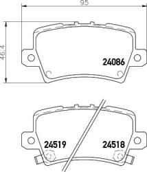 MINTEX Fékbetét készlet MINTEX MDB2770 for HONDA (MDB2770)