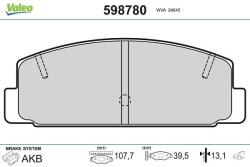 VALEO Fékbetét készlet VALEO 598780 for MAZDA, HAIMA (598780)