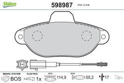 VALEO Fékbetét készlet VALEO 598987 for FORD, FIAT (598987)