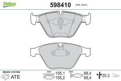 VALEO Fékbetét készlet VALEO 598410 for BMW (598410)