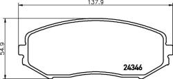 MINTEX Fékbetét készlet MINTEX MDB2774 for SUZUKI (MDB2774)