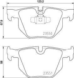 MINTEX Fékbetét készlet MINTEX MDB2717 for BMW (MDB2717)