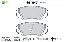 VALEO Fékbetét készlet VALEO 601047 for OPEL, CHEVROLET, BUICK, VAUXHALL, … (601047)