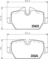 MINTEX Fékbetét készlet MINTEX MDB2681 for BMW (MDB2681)