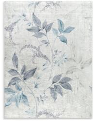 Takoy LOTUS 6 krém-kék szőnyeg 120x160 cm, növényi mintával