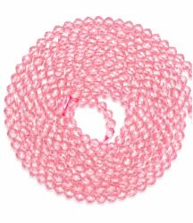  Margele Zircon Colorat Roz Rotunde Fatetate 4x4mm Pietre Semipretioase