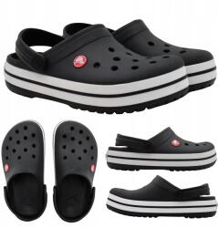 Crocs Unisex Papucs Crocs Crocband Fekete Könnyű Kényelmes 11016 001 méret 42-43 (11016 001)