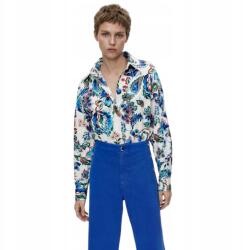ZARA Női Zara pamut oversize ing virágmintával méret M (8731/325/330)