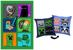  Minecraft Fight Mobs polár takaró és párna szett, 2 részes (EKING0862)