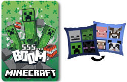  Minecraft Boom Mobs polár takaró és párna szett, 2 részes (EKING0846)