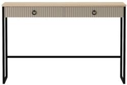  Konzolasztal 118 cm, szürkésbarna, tölgy - CHÂTELET