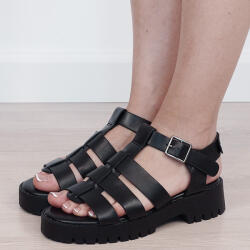 SOFILINE Sandale negre cu talpa groasa 5884 128 (5884BLACK-40)