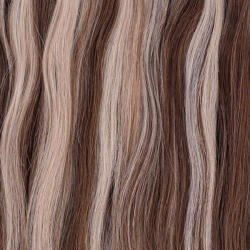 HairExtensionShop Tresszelt Emberi Póthaj Standard Melírozott Színben 50cm (Weft Haj #6/60) (RW50660)