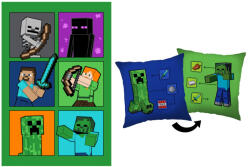  Minecraft Fight Creeper polár takaró és párna szett, 2 részes (EKING0863)