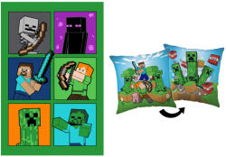  Minecraft Fight Chaos polár takaró és párna szett, 2 részes (EKING0865)