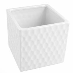  Kaspó Bubble fehér - 17, 5 cm (30704)