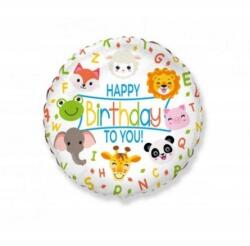 Flexmetal Fólia lufi Flexmetal 401609 Happy Birthday Állatok