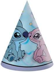 Procos Disney Lilo és Stitch, A csillagkutya Angel Cute parti kalap, csákó 6 db-os PNN98684 (PNN98684)