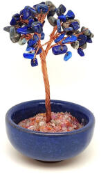 R. M. ékszer Lapis lazuli ásványfa cserépben, kék - 10-11 cm (018167)