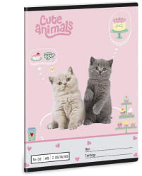 Ars Una Füzet vonalas ARS UNA A/5 32 lapos 16-32 2. osztályos Cute Animals-Aussie 5532 (53595324) - papir-bolt