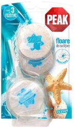 Peak Odorizant toaleta Rezerva odorizant solid WC Peak Ocean 3 x 45 g Rezerva odorizant WC Peak 3 x 45 g Floare curatare Ocean (LO11649N)
