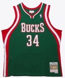 Mitchell & Ness Milwaukee Bucks #34 Giannis Antetokounpo Dark Jersey green