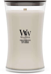 WoodWick WoodWick® Tonka & Almond Milk nagy üveggyertya 609 g