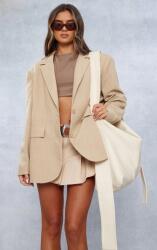Prettylittlething Bézs Oversize Egysoros Klasszikus Blézer Prettylittlething 42