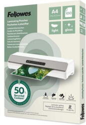 Fellowes Folie de laminat Folie laminat Fellowes A4 80 microni lucioasa 50% reciclata 100 buc/top (FW100142987) - pcone