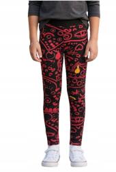 Desigual Lány leggings Desigual fekete, rózsaszín nyomott mintával méret 134/152 cm (22WGKK08/2000)