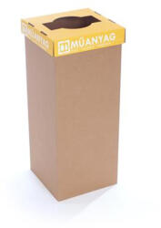 RECOBIN Szelektív hulladékgyűjtő, újrahasznosított, 60 l, RECOBIN "Office", sárga