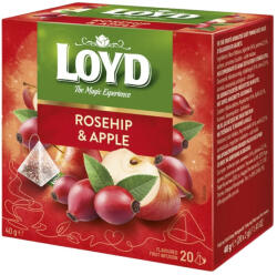 LOYD Gyümölcstea LOYD Piramis csipkebogyó-alma 20x2 g - eztkapdki