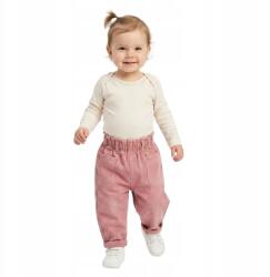 ZARA Lány nadrág Zara rózsaszín pamut elasztikus derék 86 cm (3336/014/620)