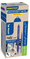 Pilot Rollertoll, 0, 35 mm, törölhető, nyomógombos, PILOT "Frixion Clicker, Bonus Pack", kék + betét (BLRT-GREENPACK-L) - eztkapdki